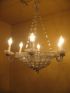 19th C. Genovese  Beaded basket chandelier (X17)
