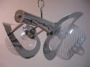 Vintage chrome chandelier 
