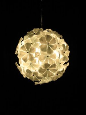Lotus Chandelier 40 White