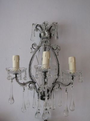 Set of 4 19th C. Torino bronze wall sconces (09-35)