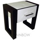 ST008 Croc White leather wood side table  from Furniture 