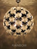 Lotus chandelier 80 black and white  from Chandeliers 