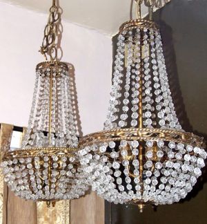 1920's Genova Beaded Empire chandelier (11-23)