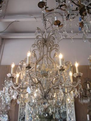 19th C. Genova beaded chandelier (11-11)