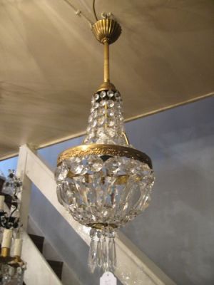 1930's pair of empire chandeliers (11-108)
