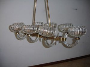 1930's Barovier chandelier 8 lights (12-50 I)