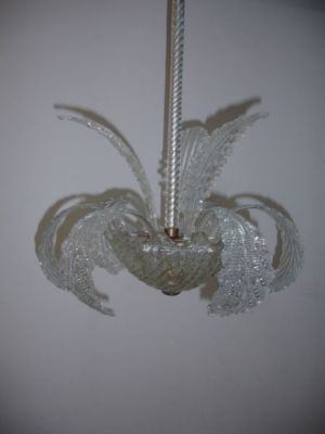 1930's Barovier chandelier with leaves (12-51 I)
