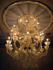 Mouth Blown, Murano Glass, Sommerso Drowned technique, Pastorale style. Produces a beautiful chandelier thats typically Italian in its design