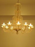 Venetian silk chandelier