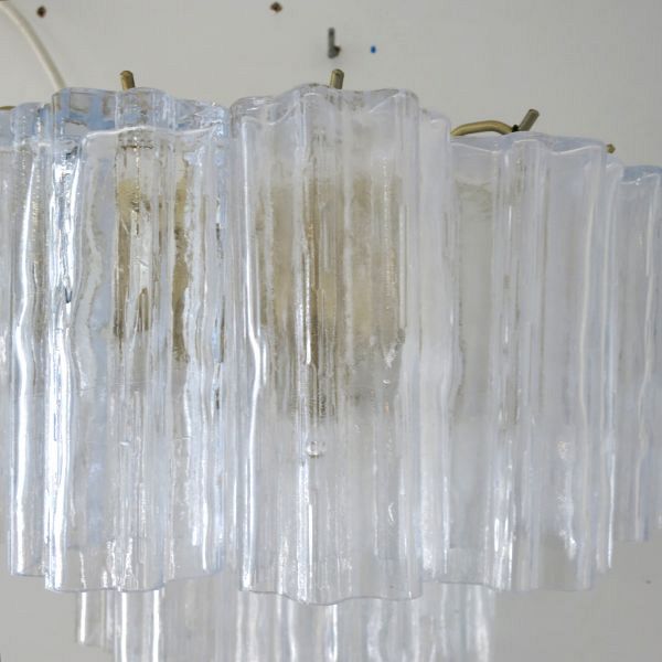 Set of 6 Murano Tronchi Glass Wall Lights by Venini, circa 1960s 2