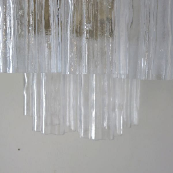 Set of 6 Murano Tronchi Glass Wall Lights by Venini, circa 1960s 3