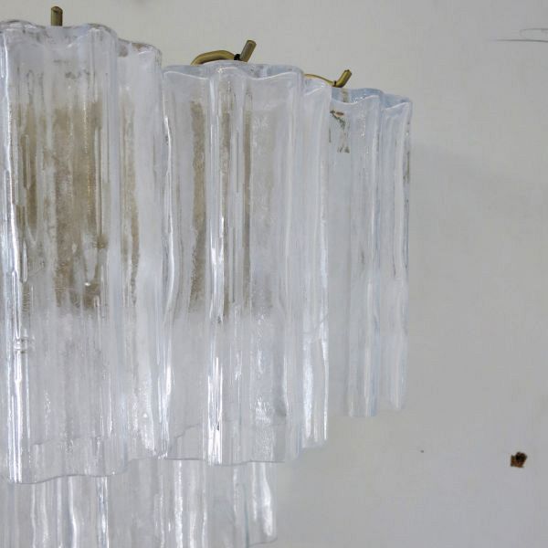 Set of 6 Murano Tronchi Glass Wall Lights by Venini, circa 1960s 4