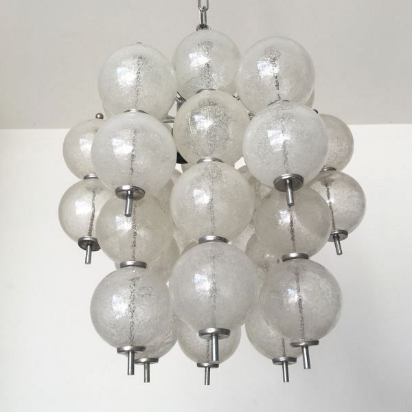 Murano Glass Balls Chandelier by Venini, circa 1960s 2