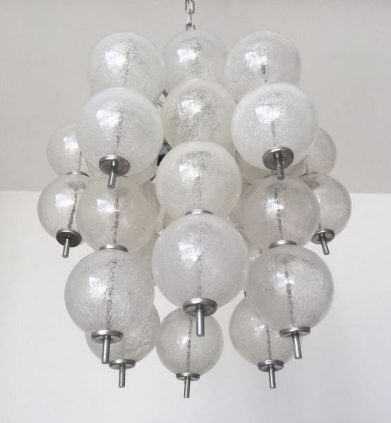 Murano Glass Balls Chandelier by Venini, circa 1960s 3