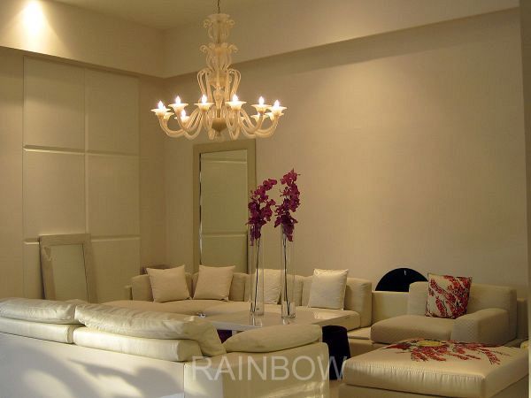 Venetian silk chandelier 1 tier 2