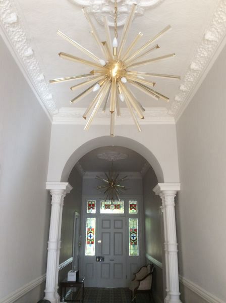 Gold Star chandeliers. South Africa - October 2015