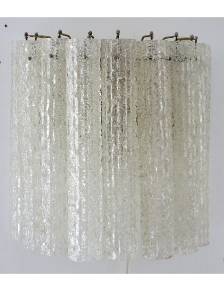Pair of Murano Corteccia Glass Wall Lights by Venini, circa 1960s