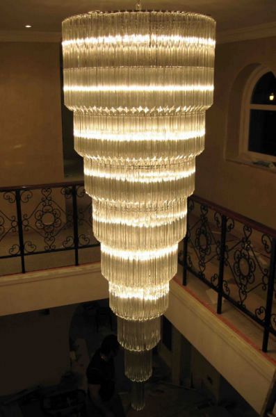 Bespoke Cascade Chandelier