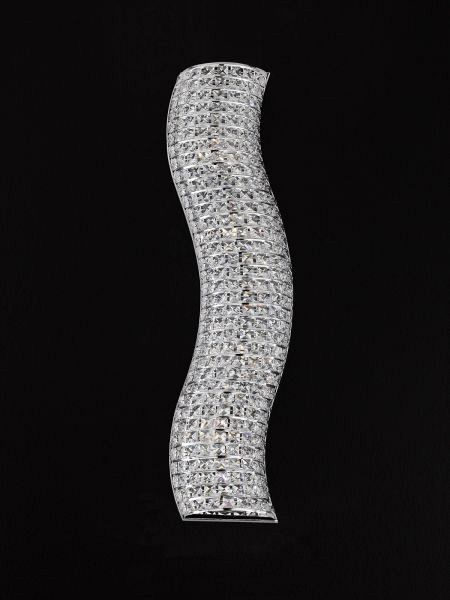 Diamante wave wall sconce